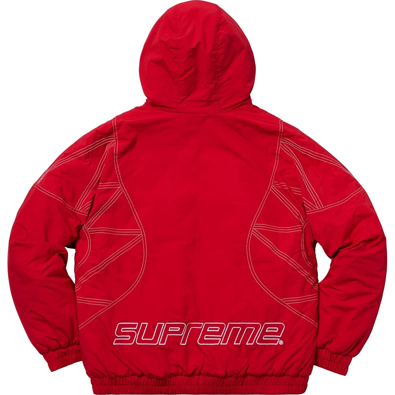 Zig Zag Stitch Puffy Jacket view 3